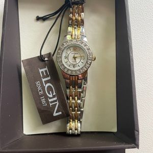 NWT Elgin two tone ladies watch